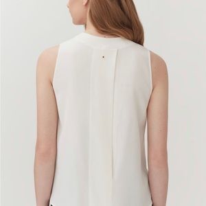 Cuyana washable silk muscle tank white EUC